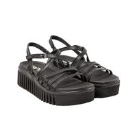 Art 1576F Brighton, Sandalia Mujer, Metalizado Black, 42 EU