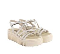 Art 1576F Brighton, Sandalia Mujer, Metalizado Silver, 42 EU