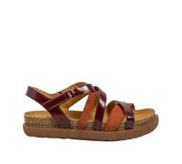Art 1714 Rhodes, Sandalias Planas Mujer, Burdeos-D.Orange, 42 EU