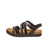 ART 1714 Rhodes, Sandalia Mujer, Total Black, 41 EU