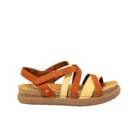 Art 1714 Rhodes, Sandalias Planas Mujer, Dark Orange-Honey, 41 EU