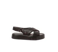 Art 1855 Malaga, Sandalias Planas Mujer, Black, 41 EU