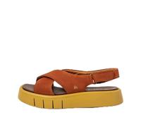 Art 1855 Malaga, Sandalias Planas Mujer, Dark Orange, 39 EU