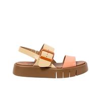 Art 1857 Malaga, Sandalias Planas Mujer, Champagne-Flamingo, 41 EU