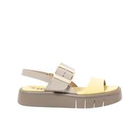 Art 1857 Malaga, Sandalias Planas Mujer, Cinder-Pale Yellow, 42 EU