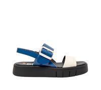 Art 1857 Malaga, Sandalias Planas Mujer, Royal-Cream, 38 EU