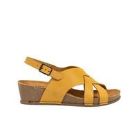 Art 1934 I Live, Sandalias con cuña Mujer, Yellow, 42 EU