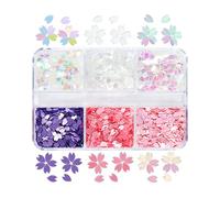 Art 3D Nail Lentejuelas Glitter Cherry Blossoms Pétalos de Flores Flores Accesorios de Uñas Decoración Accesorios