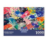 Art abstrait Puzle Regalo Creativo Decoración Familiar 1000 Piezas Colorful Graffiti Art Rompecabezas Juguetes Desafiantes Juego De Habilidad para Adultos Y Niños 38x26cm/1000pcs