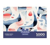 Art abstrait Puzzle Desafíos Divertidos Decoración Familiar 1000 Piezas Colorful Graffiti Art Rompecabezas Imposible Juguetes Desafiantes para Adultos 70x50cm/1000pcs