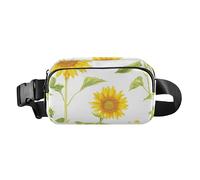 Art Anemone - Riñonera cruzada blanca para pasaporte, para mujer, riñoneras para entrenamiento, correr, color14, 1 Size