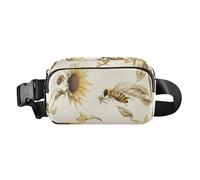 Art Anemone - Riñonera cruzada blanca para pasaporte, para mujer, riñoneras para entrenamiento, correr, Color12, 1 Size