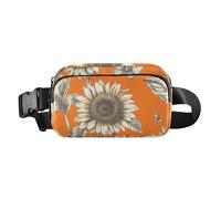 Art Anemone - Riñonera cruzada blanca para pasaporte, para mujer, riñoneras para entrenamiento, correr, color13, 1 Size