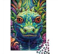 Art Animal Crocodile Puzzles Imposible,desafío for Adults Juego Educativo 1000 Piezas Obra De Arte De Juego De para Adultos, Regalos A Partir De 14 Años 1000pcs (38x26cm)