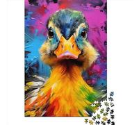 Art Animal Duck Puzzle Imposible,desafío para Adultos Entretenimiento Creativo 1000 Piezas Obra De Arte De Juego De para Adultos Y Niños 1000pcs (38x26cm)