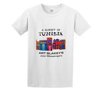 Art Blakey A Night In Tunisia Men's T-Shirt Unisex White Cotton Hip Hop Print tee Shirts XXL