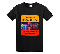 Art Blakey & The Jazz Messengers A Night In Tunisia Men's T-Shirt Unisex Black Cotton Hip Hop Print tee Shirts XL