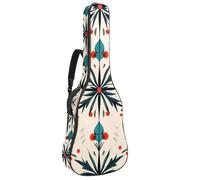 Art Blue Beige - Bolsa acolchada para guitarra acústica, diseño vintage, sin costuras, para bajo eléctrico, guitarra clásica, Multicolor 08, 42.9x16.9x4.7 in, Mochila informal