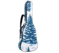 Art Blue Beige - Bolsa acolchada para guitarra acústica, diseño vintage, sin costuras, para bajo eléctrico, guitarra clásica, Multicolor 10, 42.9x16.9x4.7 in, Mochila informal