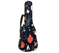 Art Blue Beige - Bolsa acolchada para guitarra acústica, diseño vintage, sin costuras, para bajo eléctrico, guitarra clásica, Multicolor 02, 42.9x16.9x4.7 in, Mochila informal