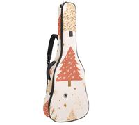 Art Blue Beige - Bolsa acolchada para guitarra acústica, diseño vintage, sin costuras, para bajo eléctrico, guitarra clásica, Multicolor 04, 42.9x16.9x4.7 in, Mochila informal