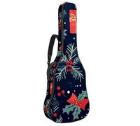 Art Blue Beige - Bolsa acolchada para guitarra acústica, diseño vintage, sin costuras, para bajo eléctrico, guitarra clásica, Multicolor 03, 42.9x16.9x4.7 in, Mochila informal