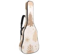 Art Blue Beige - Bolsa acolchada para guitarra acústica, diseño vintage, sin costuras, para bajo eléctrico, guitarra clásica, Multicolor 06, 42.9x16.9x4.7 in, Mochila informal