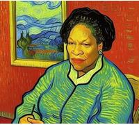 Art by AVARDAN - Póster artístico de iconos feministas sin marco (Toni Morrison by Vincent Van Gogh (2), 297 x 420 mm