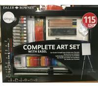 Art Caballete Set Estudio - DALER ROWNEY - Técnica Mixta - 115 Piezas - con