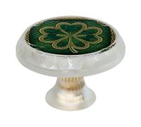 Art Clover - Juego de 4 pomos redondos para cajones de 35 mm, manija de armario de un solo agujero, perilla de gabinete con tornillos para armarios de cocina, baño, decoración del hogar