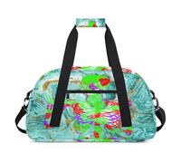 Art Color Marble Kids Duffel Bags for Girls Boys, Marble Goth Skull Overnight Weekender Travel Bag 24L Sport Gym Duffel Bag Practice Tote Carry Bag, color, 24 L, Organizador de bolsas