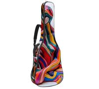 Art Colorful - Bolsa para guitarra acústica femenina de 41 y 42 pulgadas con correa ajustable para el hombro, bolsa para guitarra con colgador trasero, adecuada para guitarras eléctricas, bajos,