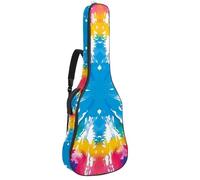 Art Colorful Tie Dye Print - Bolsa para guitarra acústica de 41 a 42 pulgadas con correa ajustable para el hombro, bolsa para guitarra con colgador trasero, adecuada para guitarras eléctricas, bajos,