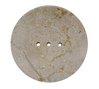 ART-CRAFT Jabonera de mármol, jabonera de mármol Natural, Redonda, para baño, Ducha, Cocina, Lavabo