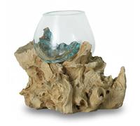 ART-CRAFT Madera de raíz hecha a mano con cristal decorativo radical en forma de raíz. Este es un ejemplo de la foto