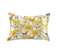 Art Daylily - Fundas de almohada blancas para almohada, fundas de almohada para cara, tamaño Queen, con cierre de sobre, para habitación, 50.8 x 76.2 cm