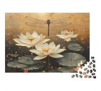 Art de la libellule Cadeau Unique Décoration Intérieure Style d'illustration botanique Jeu Éducatif Challenge Toy Adultes & Enfants Des 14 ANS 70x50cm/1000pcs