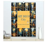 ART DECO City (hochwertiger Premium Wandkalender 2026 DIN A2 hoch), Kunstdruck in Hochglanz: Der Kalender im Art Deco-Stil mit KI-generierten Bildern ... Stadt aus einer einzigartigen Perspektive.