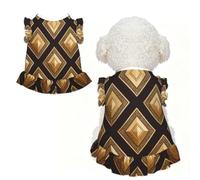 Art Deco Diamond L - Ropa para mascotas para perros pequeños, bonito traje de verano para cachorros, ropa suave y transpirable para mascotas para gatos