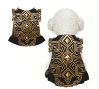 Art Deco Emblem L - Ropa para mascotas para perros pequeños, bonito traje de verano para cachorros, ropa suave y transpirable para mascotas para gatos