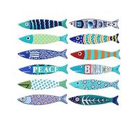 Art Deco Home Iman Nevera x12 Peces 13 cm, Hechos de Ceramica, Imanes Frigorifico magneticos Originales, Decoracion Cocina, Multicolor