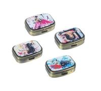 Art Deco Home - Pastillero x4 Toros Metal 5 cm - 14008SG