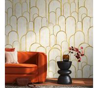 Art Decó Papel de Pared Pintado Con Elegantes Geométricos Modelos Y Un