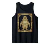 Art Deco Penguin Geometric Stylized Design Camiseta sin Mangas