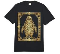 Art Deco Penguin Geometric Stylized Design Comfort Colors Adult Heavyweight T-Shirt