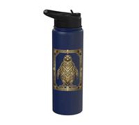 Art Deco Penguin Geometric Stylized Design Stainless Steel Insulated Water Bottle