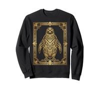 Art Deco Penguin Geometric Stylized Design Sudadera