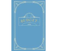 Art Deco Personal/Business Budgeting Book Sky Blue