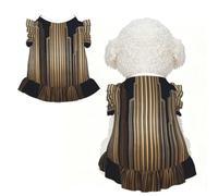 Art Deco Stripe L - Ropa para mascotas para perros pequeños, bonito traje de verano para cachorros, ropa suave y transpirable para mascotas para gatos