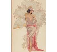 Art Deco Style Journal, Vintage Look Woman: A lined notebook | 100 pages | 6 x 9